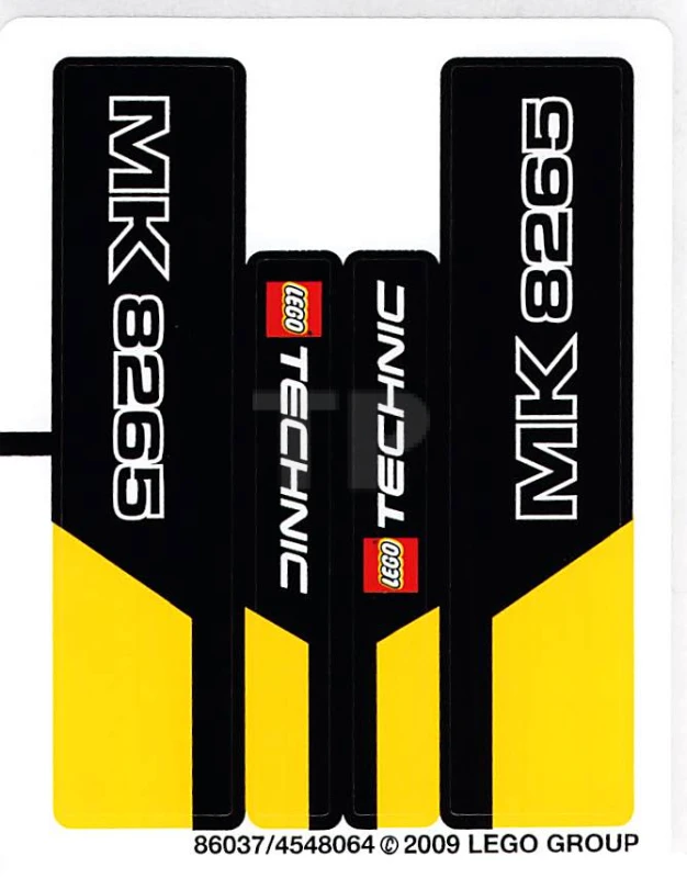 LEGO&reg; 4548064 - Sticker for Set 8265 