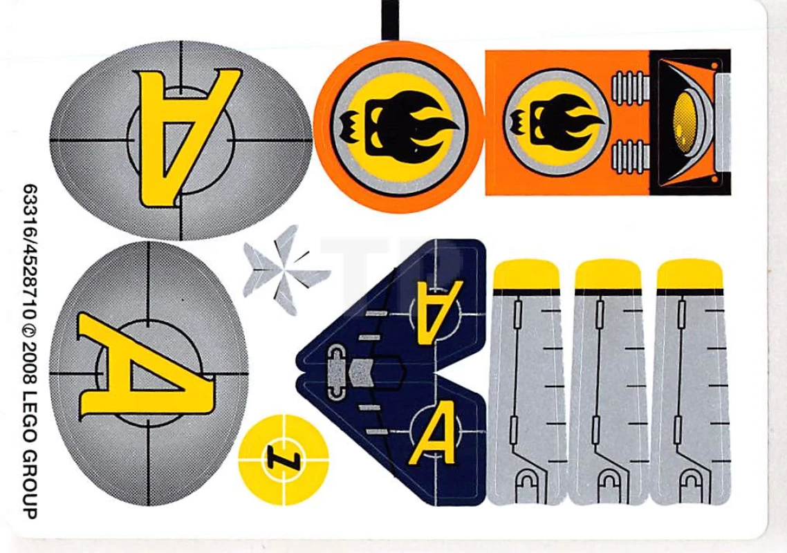 LEGO&reg; 4528710 - Sticker for Set 8631 
