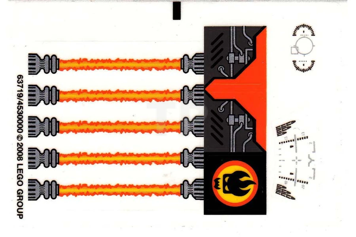 LEGO&reg; 4530000 - Sticker for Set 8635 - Sheet 2