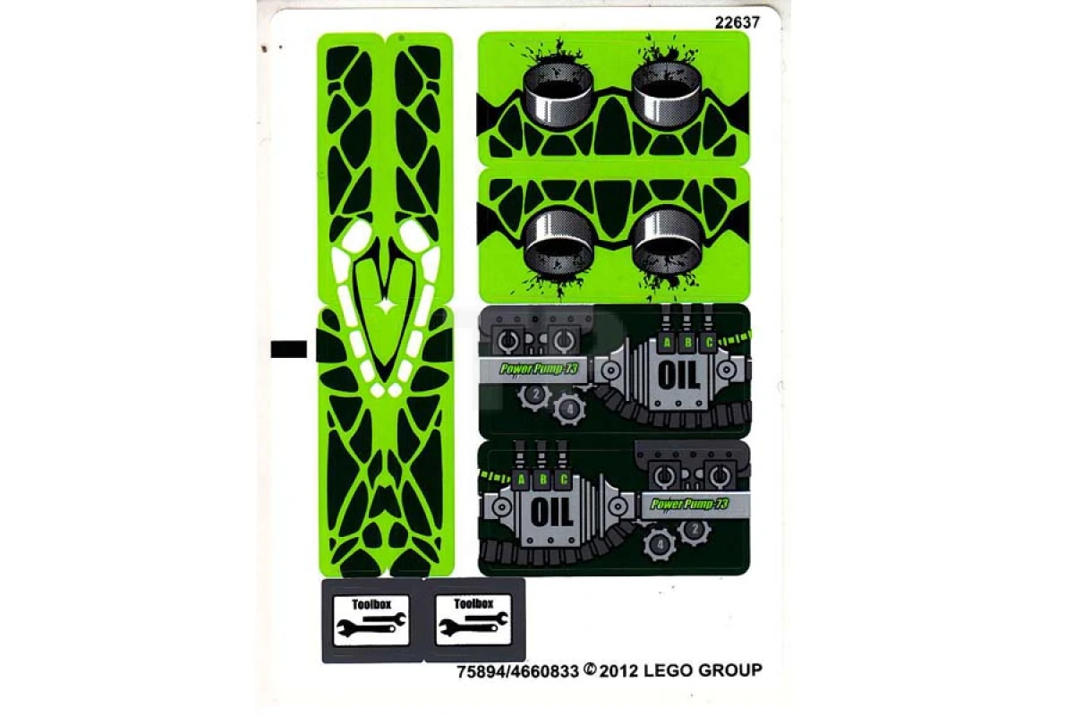 LEGO&reg; 4660833 - Sticker for Set 9457 