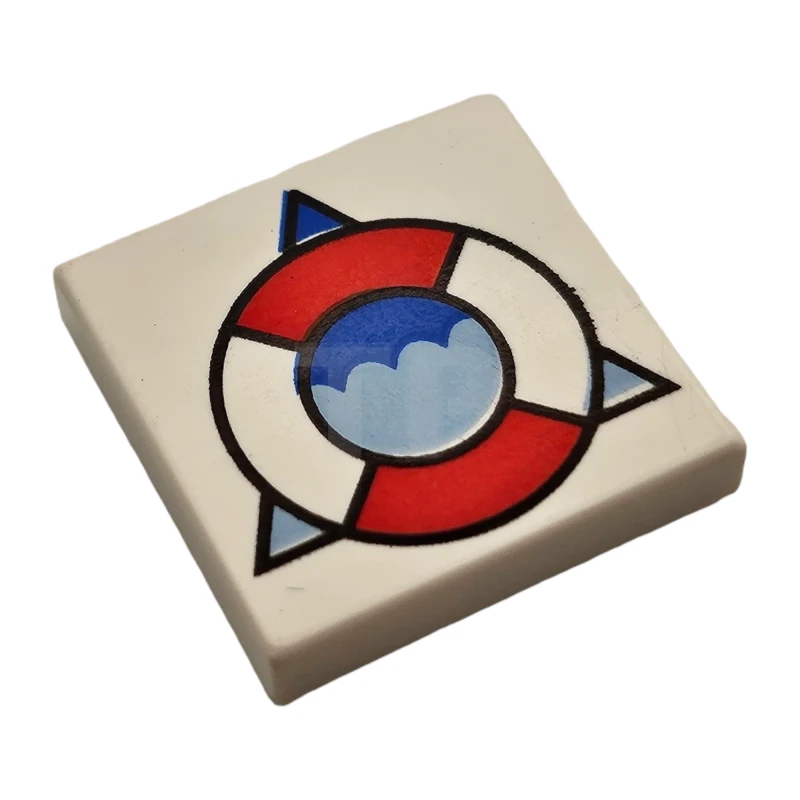 LEGO&reg; 4116914 - 3068px143 - Tile 2 x 2 with Coast Guard Logo Pattern