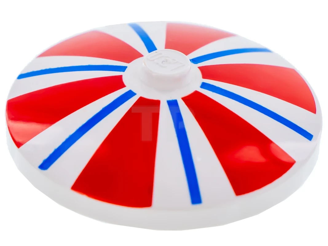 LEGO&reg; 4143709 - 3960pb002 - Dish 4 x 4 Inverted with Stripes Pattern