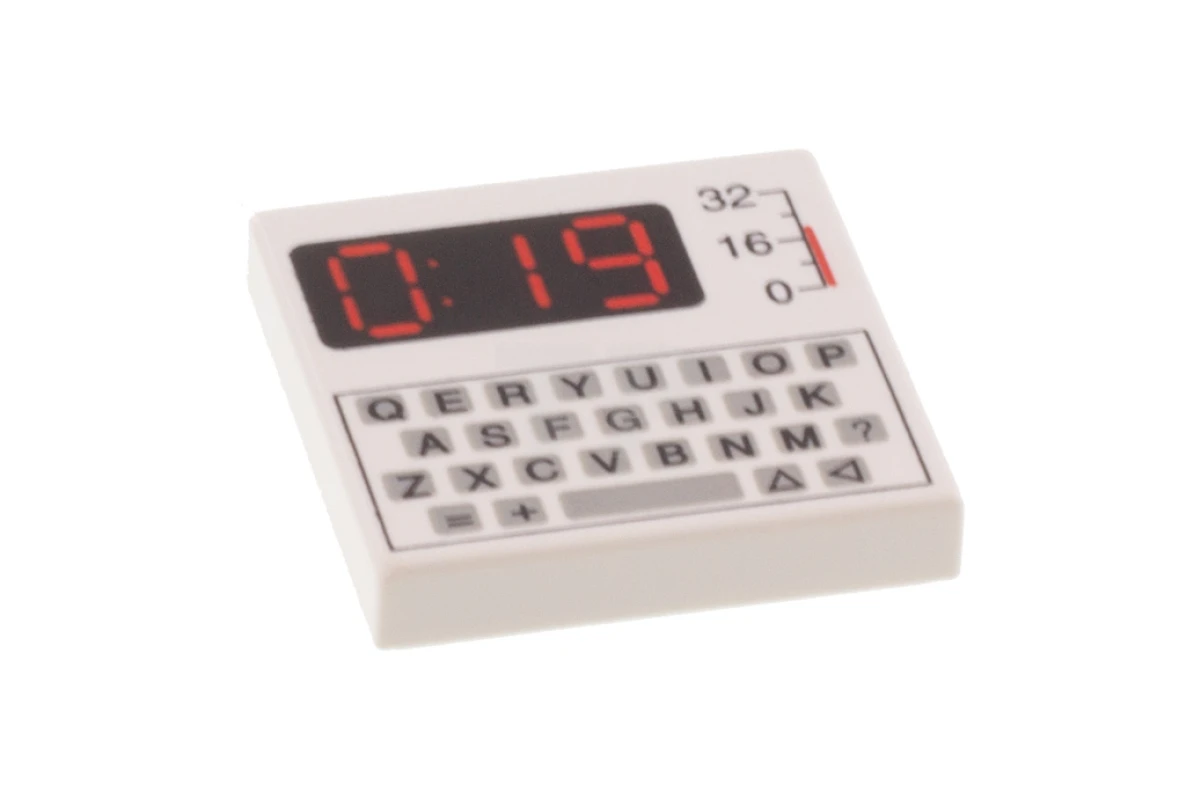 LEGO&reg; 82313 - 3068p80 - Tile 2 x 2 with Keyboard Pattern