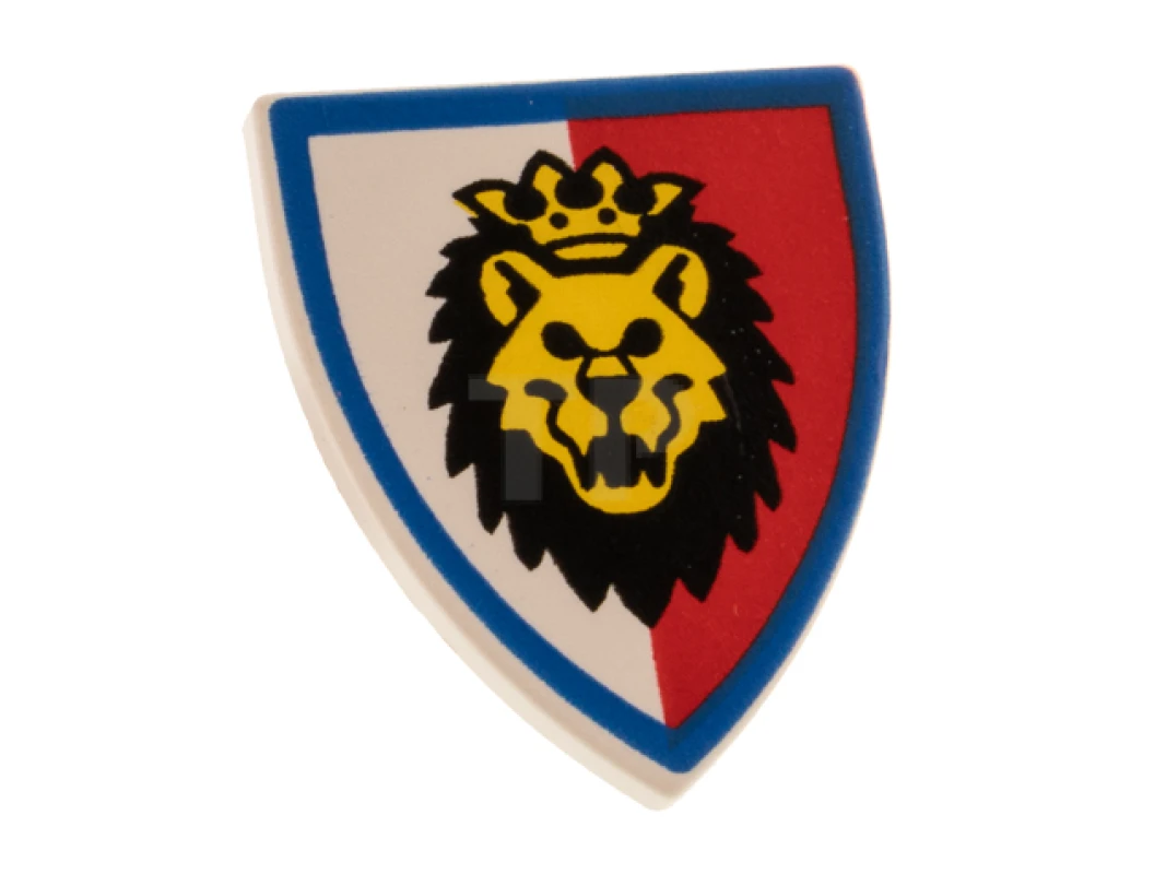 LEGO&reg;  - 3846p4d - Écu triangulaire avec motif de tête de lion