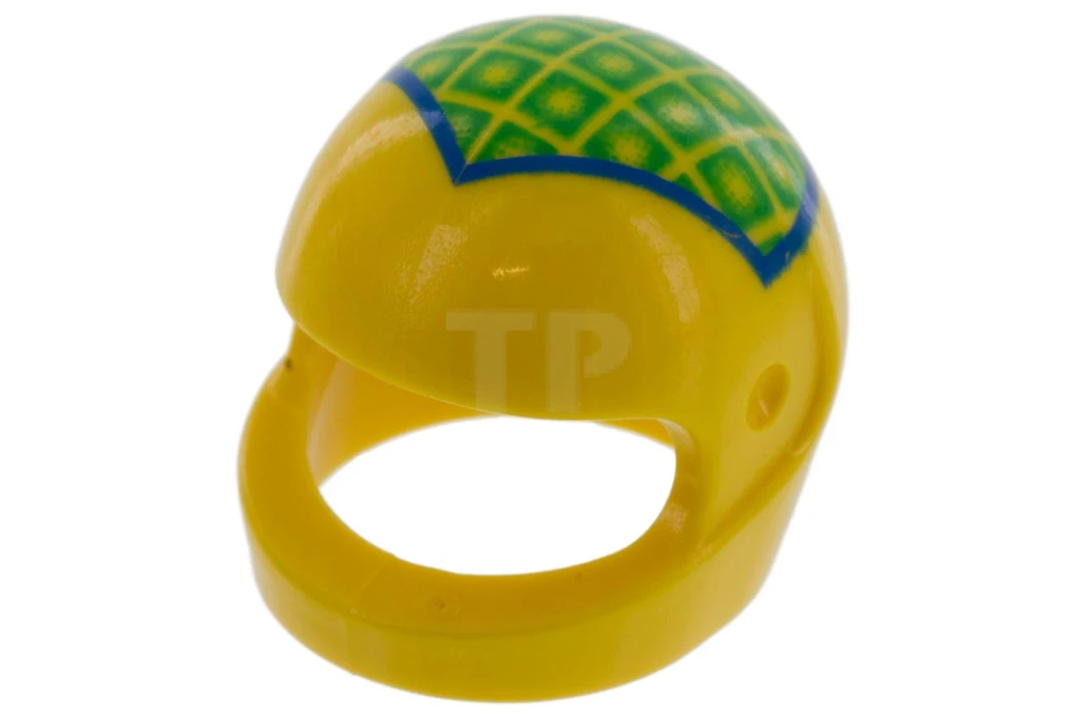 LEGO&reg; 4501843 - 2446pb27 - Minifig, Headgear Full-face Helmet with Ferrari Pattern (F. Massa)