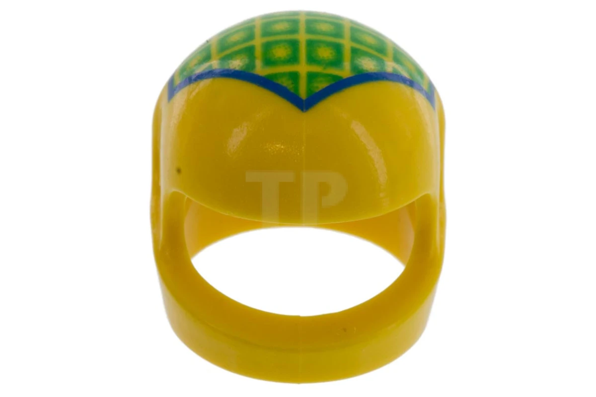 LEGO&reg; 4501843 - 2446pb27 - Minifig, Headgear Full-face Helmet with Ferrari Pattern (F. Massa)