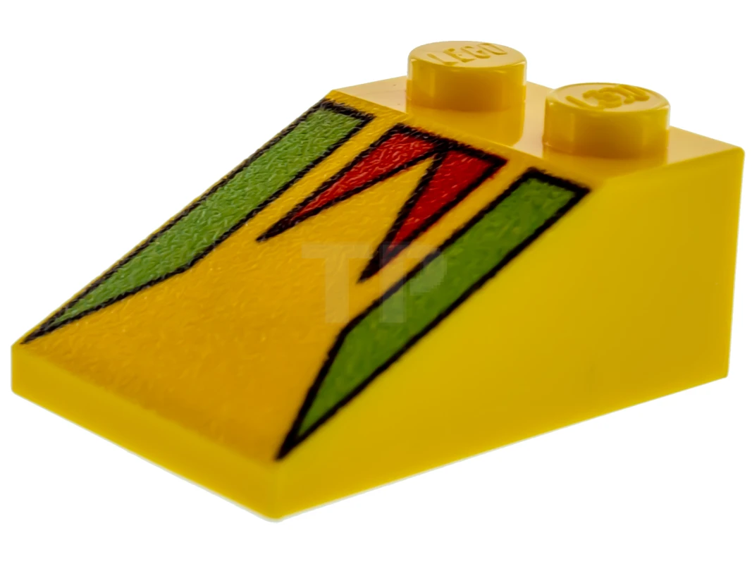 LEGO&reg; 4107718 - 3298p19 - Slope 3 x 2 - 33° with Pennant Pattern