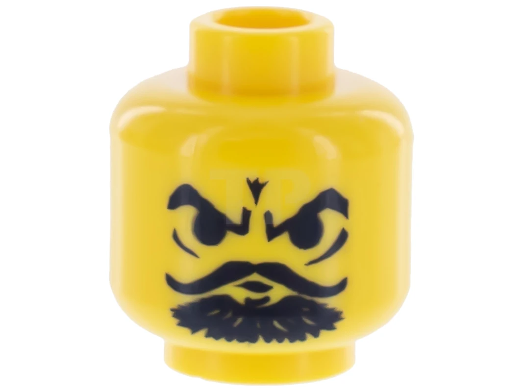 LEGO&reg; 4166602 - 3626bpa4 - Kopf Minifigur mit gefurchter Stirn und Ziegenbart-Muster