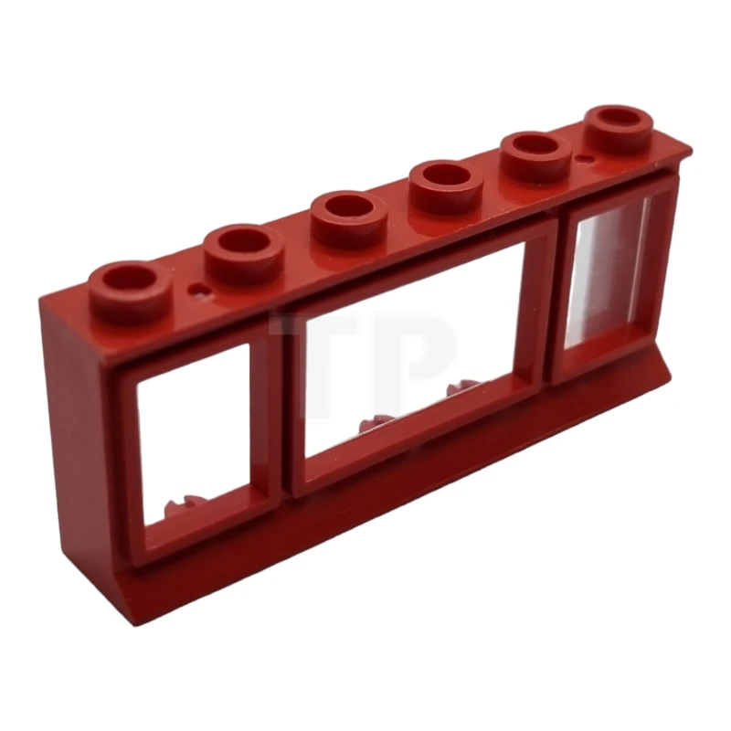 LEGO&reg;  - 645bc01 - Window 1 x 6 x 2 (old type) with Extended Lip, with Glass