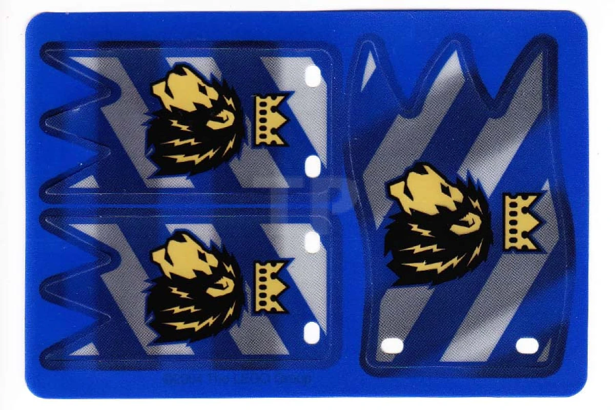 LEGO&reg;  - bb0158 - Plastic Flag with Lion with Crown Pattern, Complete Sheet