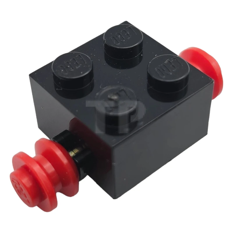 LEGO&reg;  - 3137c01 - Brick, Modified 2 x 2 with Wheels Red for Single Tire