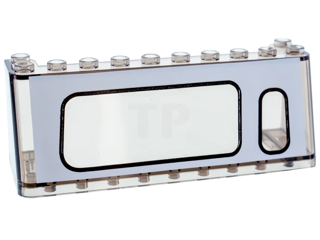 LEGO&reg; 4585711 - 2694pb01L - Windscreen 3 x 10 x 3 with Large Window Left, Small Window Right Pattern
