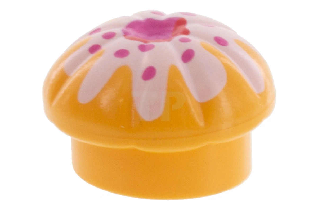LEGO&reg; 4163615 - 3898pb01 - Muffin with Topping Pattern (Cook's Hat)