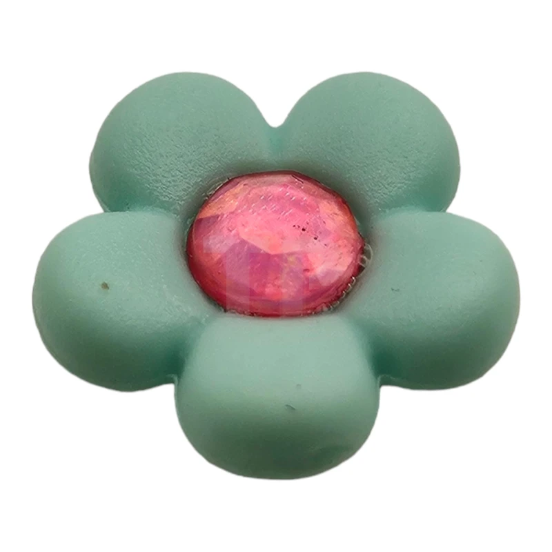 LEGO&reg; 4198498 - 45453c02 - Clikits Icon, Flower 5 Petals 2 x 2 Small with Pin, Trans-Dark Pink Center Facet Gem