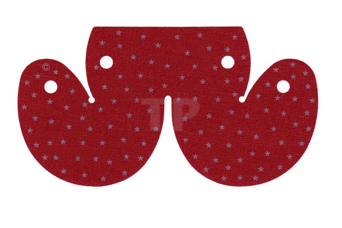 LEGO&reg; 4158384 - x247px1 - Cloth Bed Curtains with Dark Gray Stars Pattern