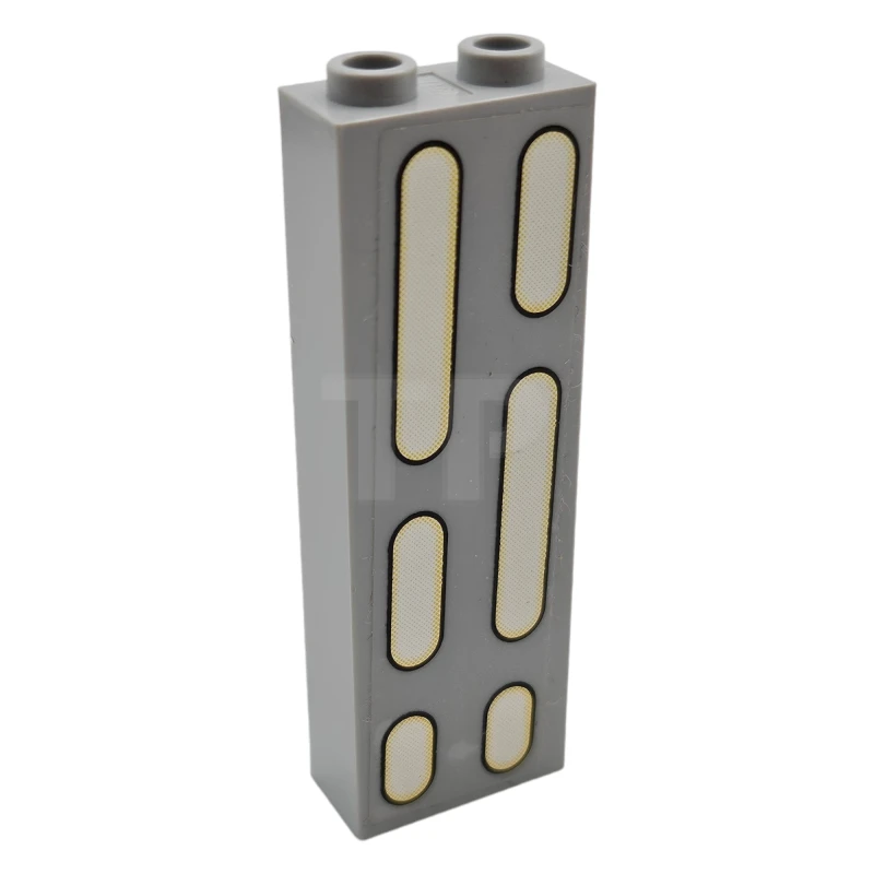 LEGO&reg; 2454pb024 -  - Brick 1 x 2 x 5 with SW Death Star Wall Light Double Column Pattern (Sticker) - Set 10188