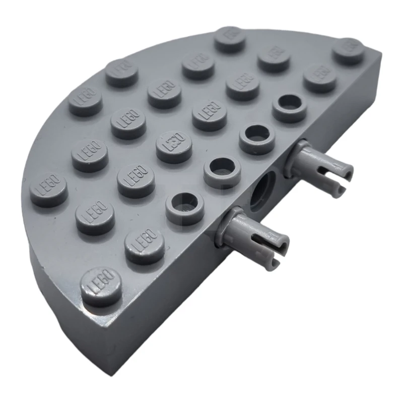 LEGO&reg; 4218946 - 47974c01 - Brick 4 x 8 Round Half with Pins