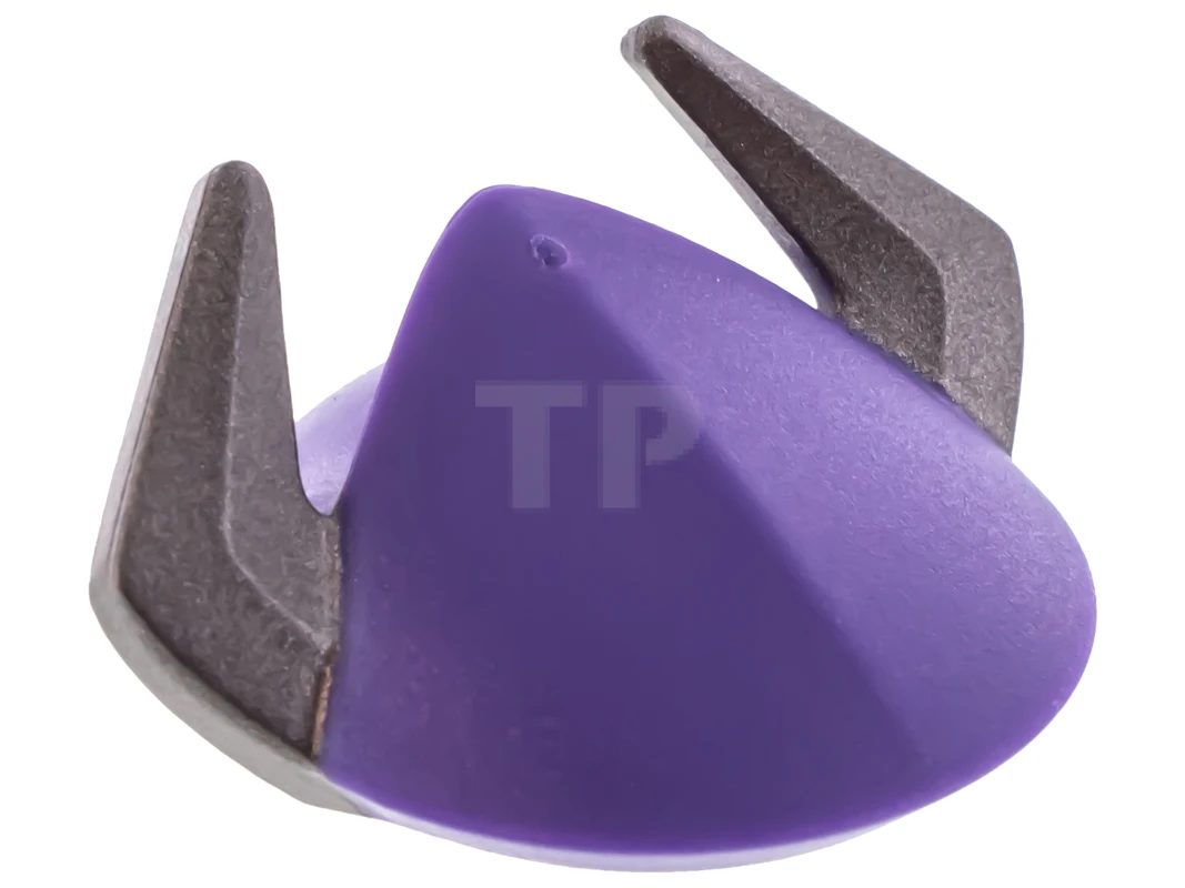 LEGO&reg; 4589910 - 88059pb01 - Large Figure Head Top with Silver Horns Pattern (Zurg)