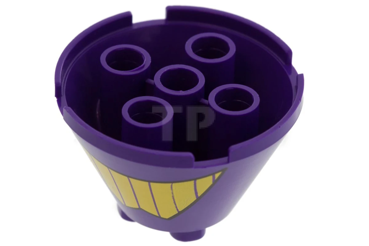 LEGO&reg; 3943bpb03 - 4565968 - Cone 4 x 4 x 2 with Axle Hole and Teeth Pattern (Zurg)