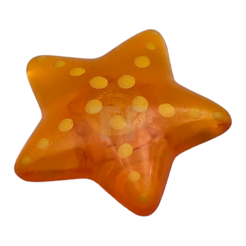 LEGO&reg; clikits013pb03 -  - Clikits Icon, Star 2 x 2 Small with Pin, Yellow Spots as Starfish Pattern