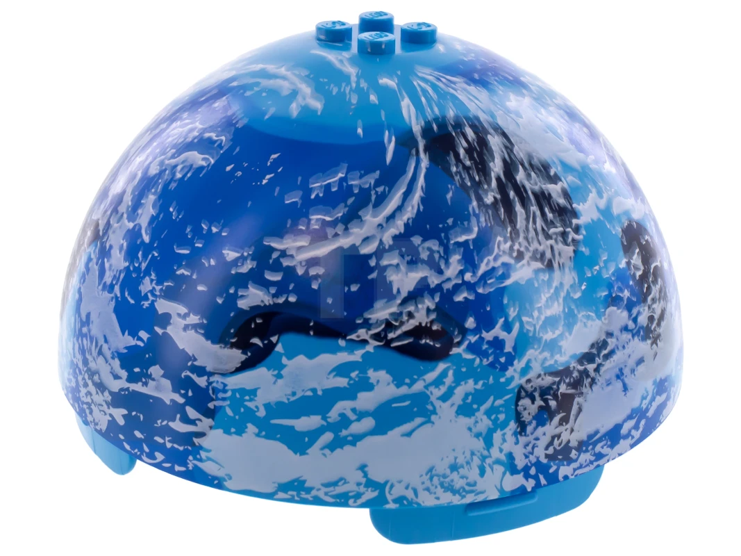 LEGO&reg; 6025304 - 98107pb04 - Cylinder Hemisphere 11 x 11, Studs on Top (Kamino)