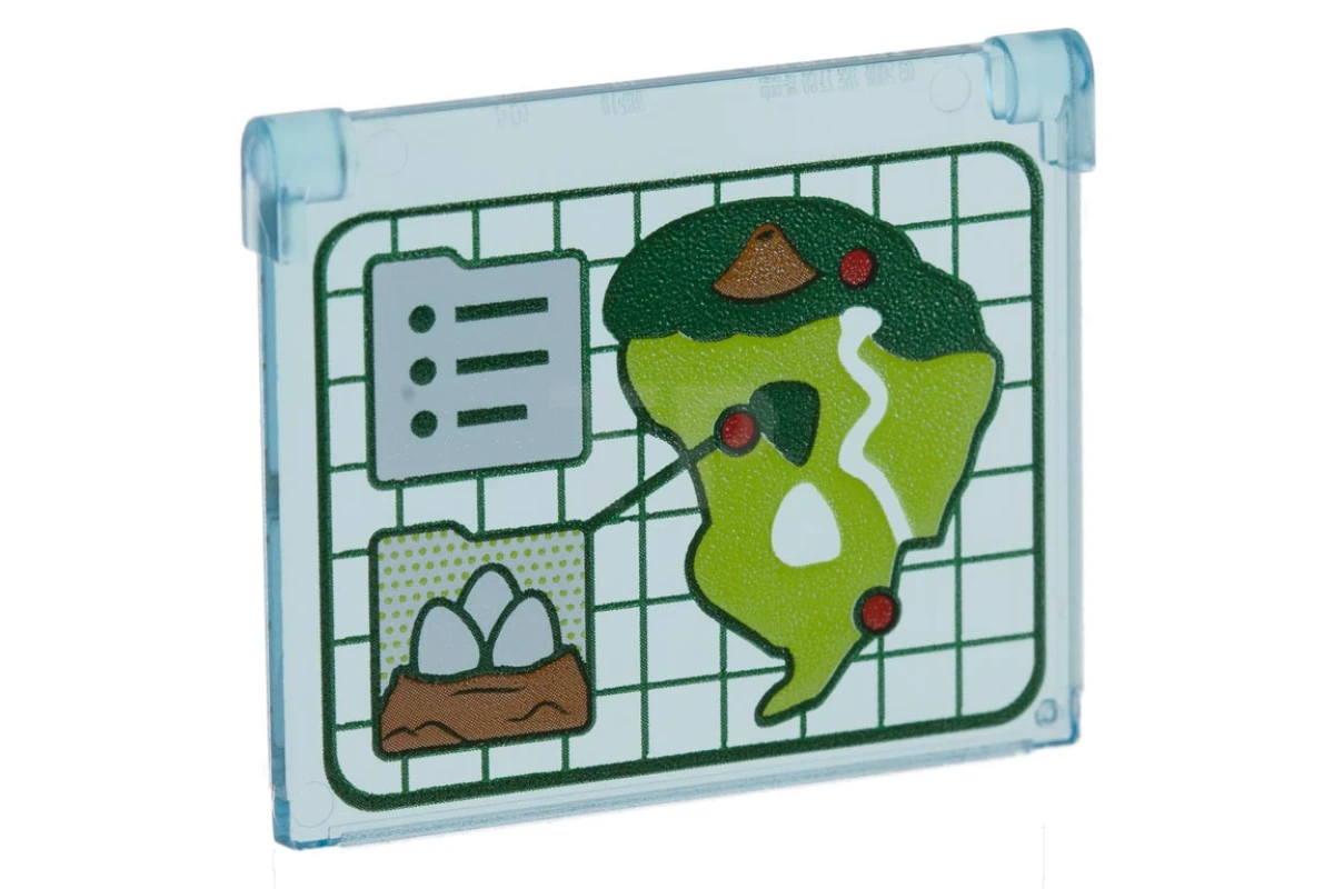 LEGO&reg; 6223114 - 60603pb009 - Glas für Fenster 1 x 4 x 3 - Öffnung mit Jurassic World Island Map-Muster