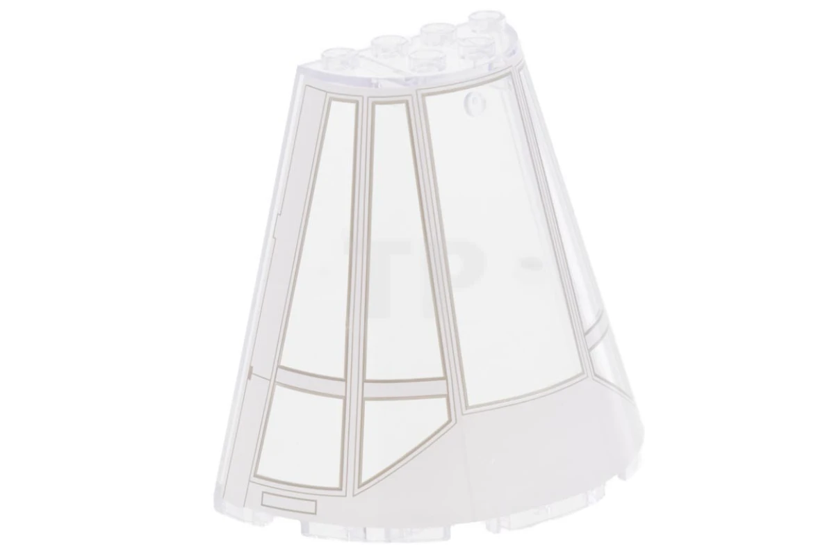 LEGO&reg; 6223416 - 47543pb08 - Cone 8 x 4 x 6 Half with Millennium Falcon Cockpit Pattern