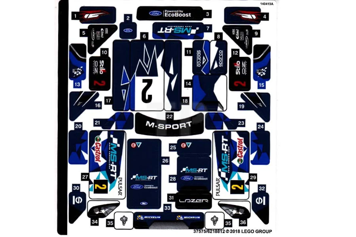 LEGO&reg; 6218812 - Sticker for Set 75885