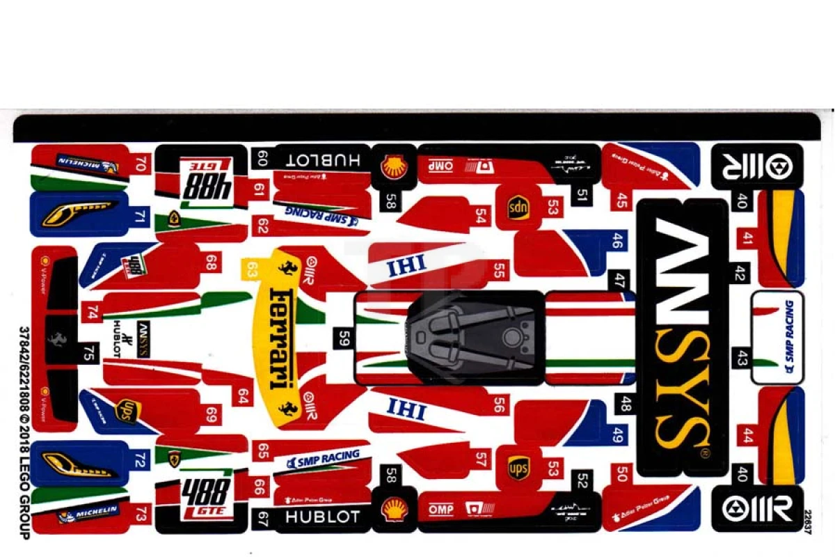 LEGO&reg; 6221808 - Sticker voor Set 75889 - Blad 2