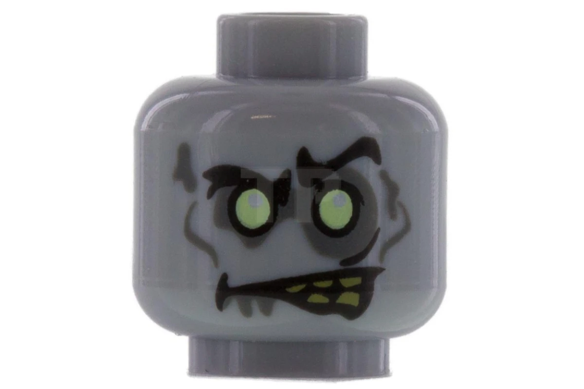 LEGO&reg; 6008033 - 3626cpb0766 - Head Minifig with Zombie Pattern (Zombie Groom)