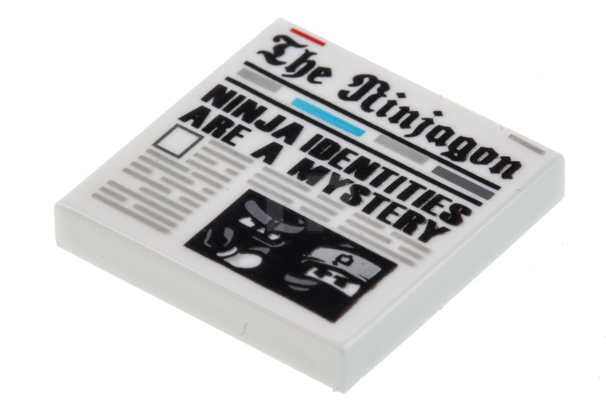 LEGO&reg; 6233856 - 3068pb1155 - Tile 2 x 2 with Newspaper 'The Ninjagon' Pattern