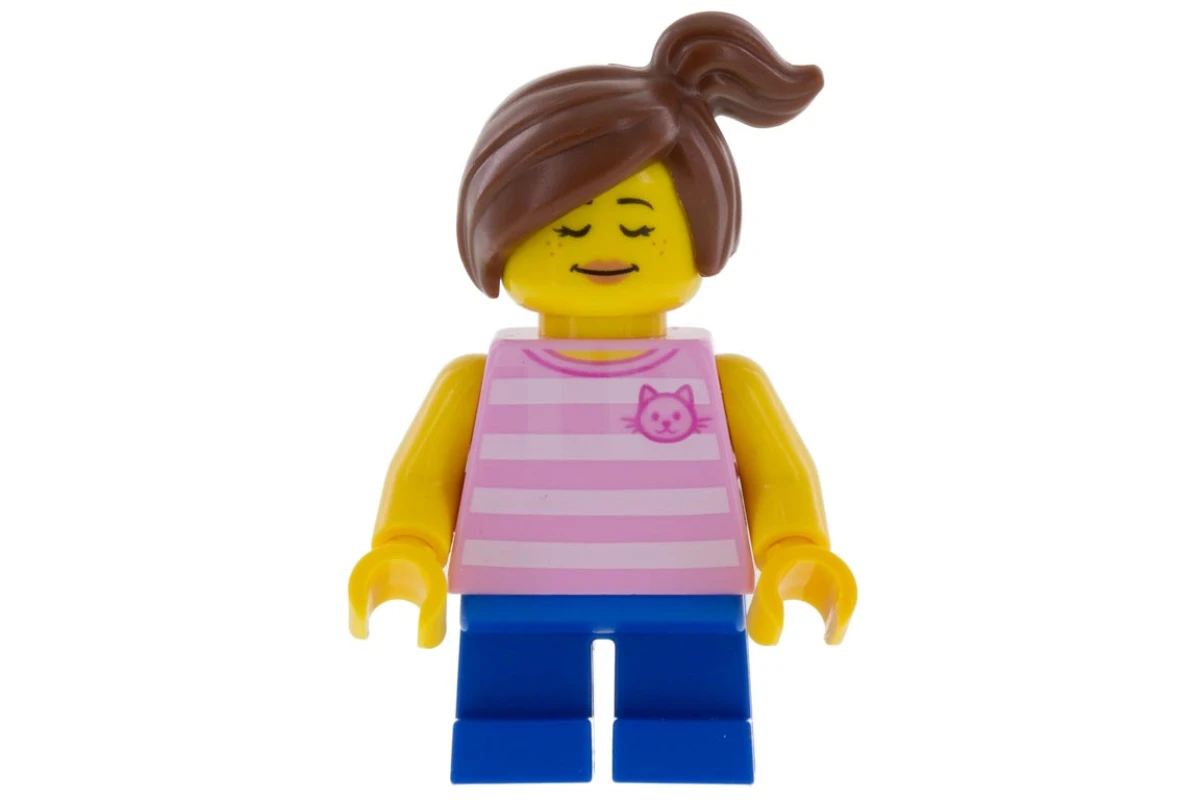 LEGO&reg; twn338 Girl with Bright Pink Top and Ponytail (31077)