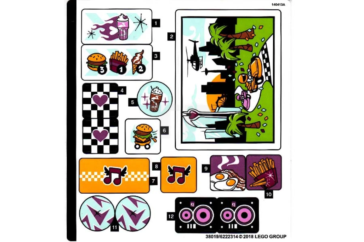 LEGO&reg; 6222314 - Aufkleber für Set 41349