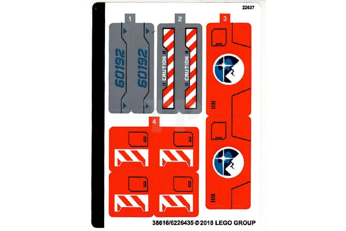 LEGO&reg; 6226435 - Sticker for Set 60192