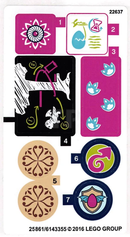 LEGO&reg;  - Pegatina para el Conjunto 41173 (Versión internacional)