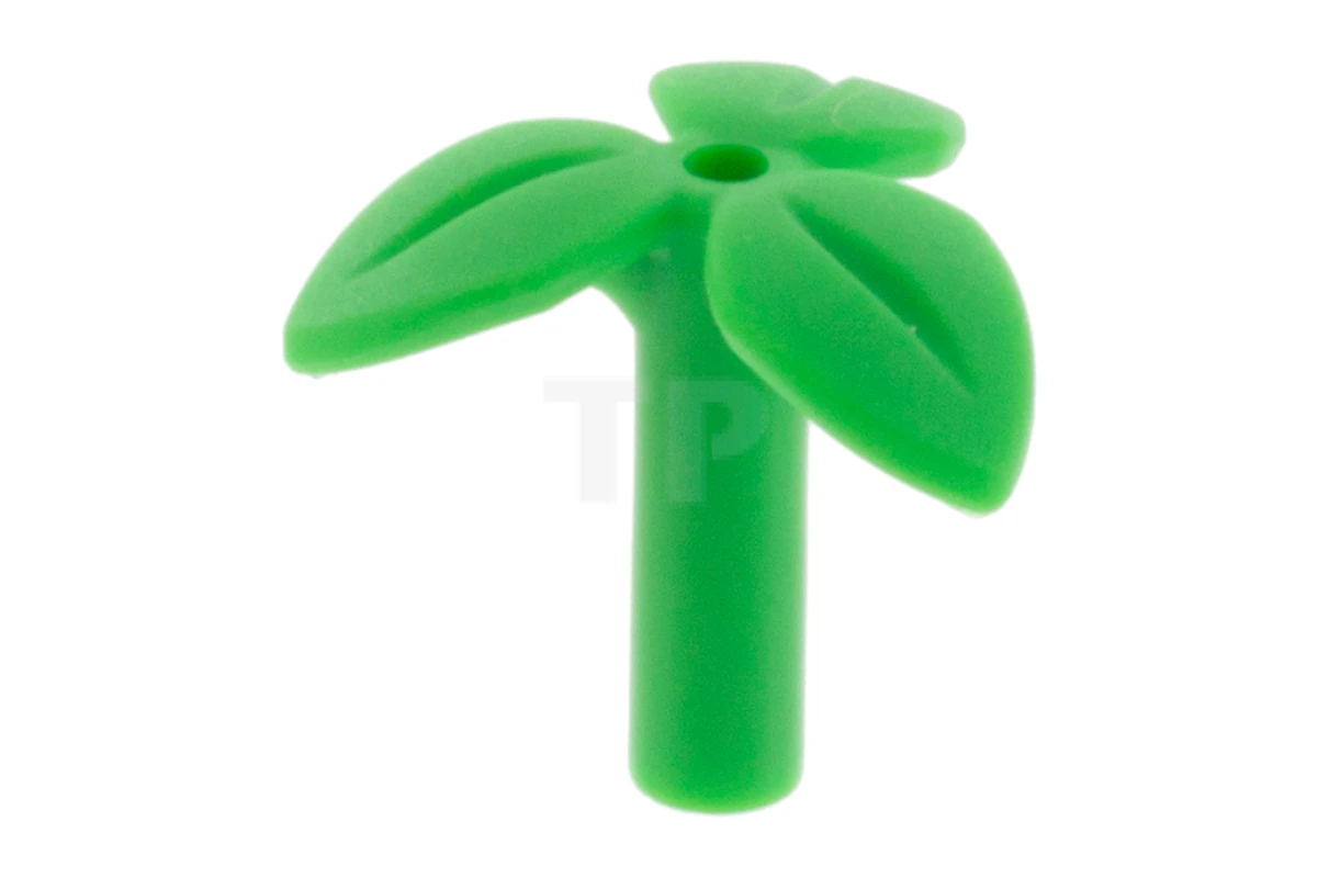 LEGO&reg; 6235080 - 37695 - Plant Stem with 3 Leaves and Bottom Pin