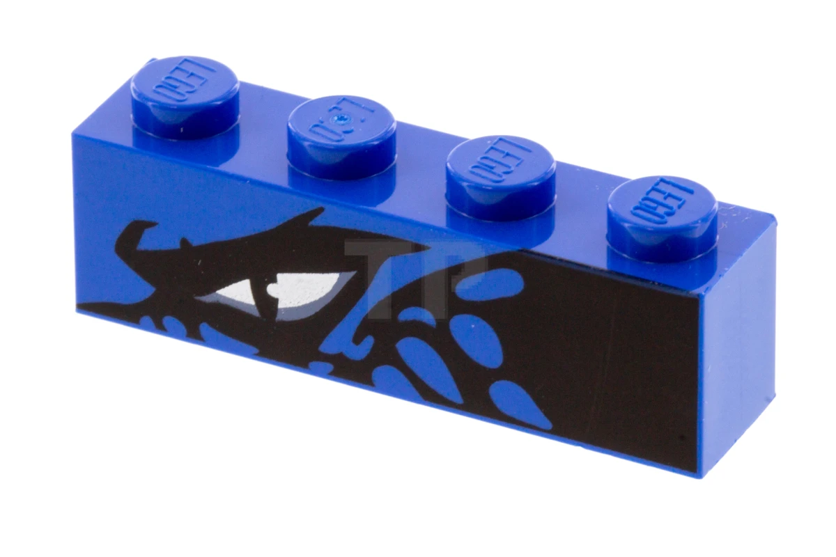 LEGO&reg; 6227146 - 3010pb241L - Stein 1 x 4 mit linkem Drachenauge-Muster