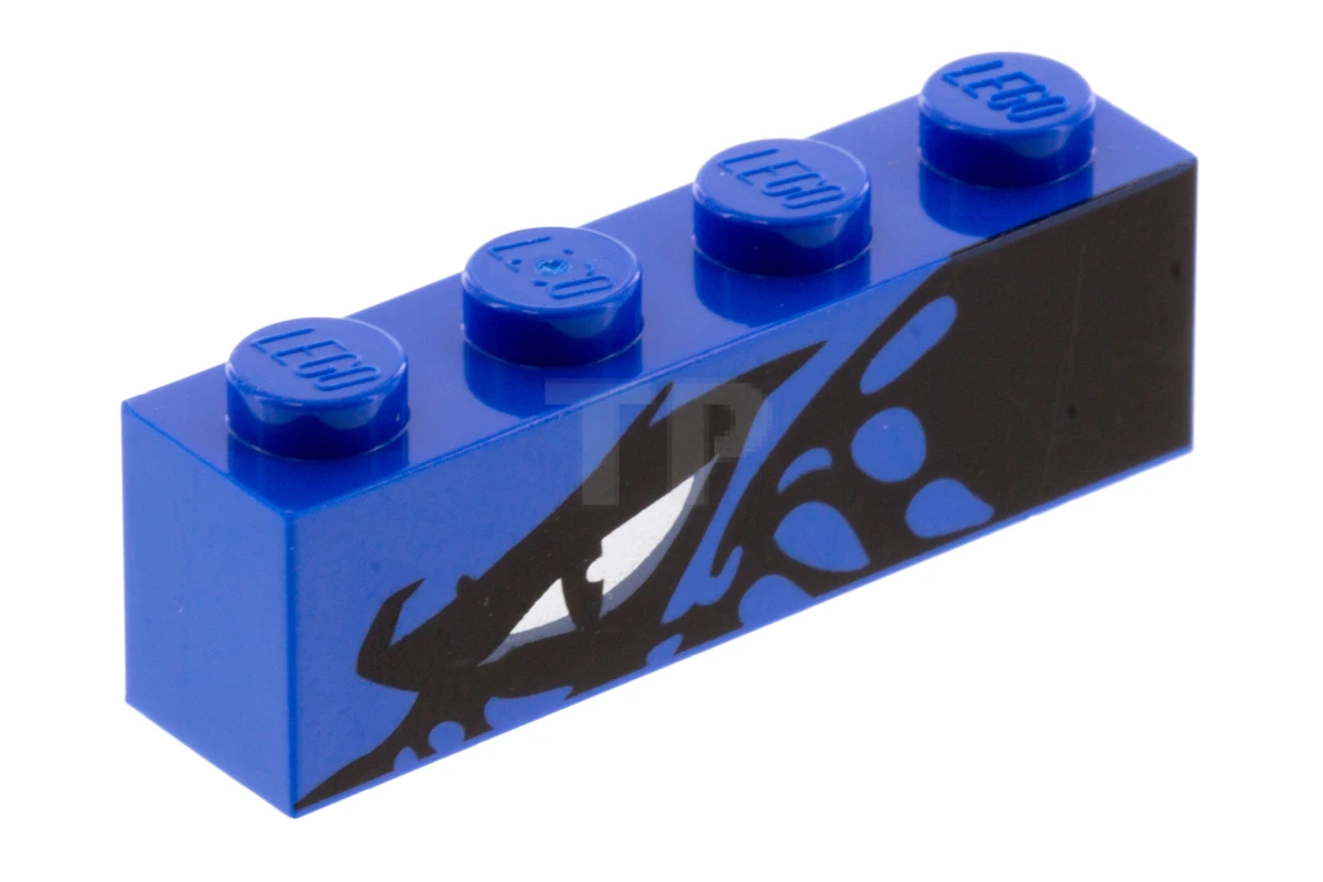 LEGO&reg; 6227146 - 3010pb241L - Stein 1 x 4 mit linkem Drachenauge-Muster