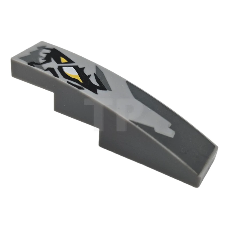 LEGO&reg; 61678pb105R - 6232353 - Slope Curved 4 x 1 with Dragon Eye Pattern - Right