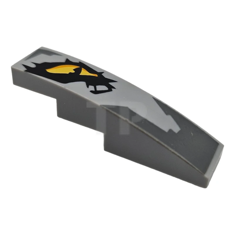 LEGO&reg; 6232360 - 61678pb105L - Slope Curved 4 x 1 with Dragon Eye Pattern - Left