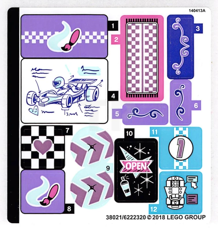 LEGO&reg; 6222320 - Sticker for Set 41351