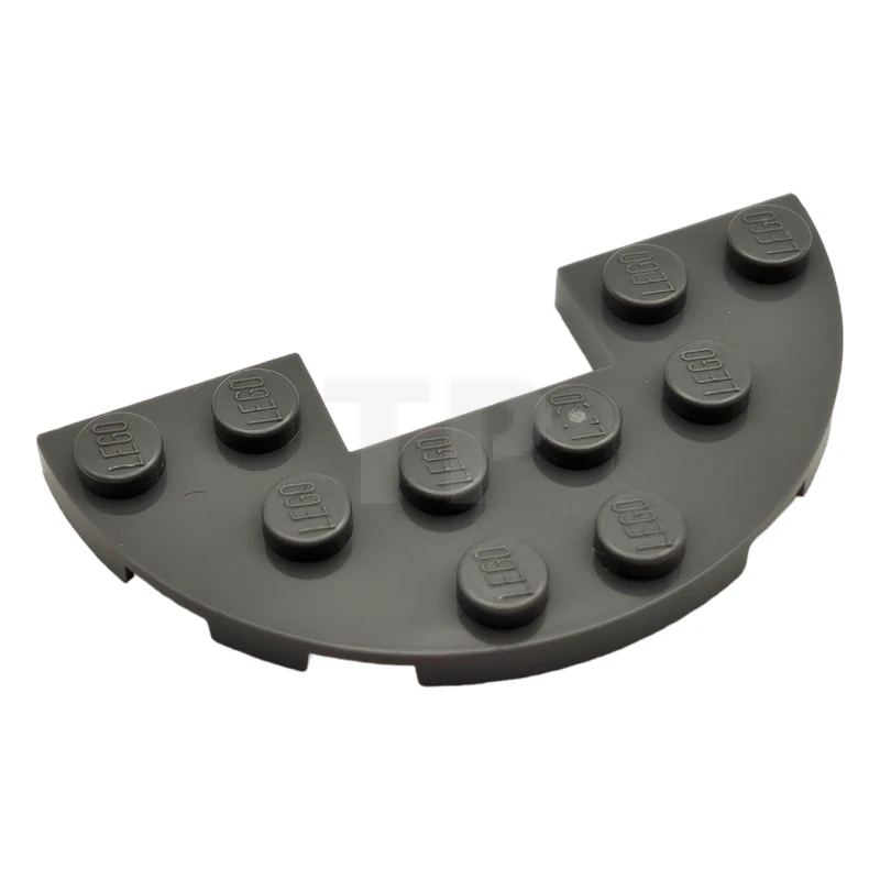 LEGO&reg; 6218084 - 18646 - Plate 3 x 6 Half Round with 1 x 2 Cutout