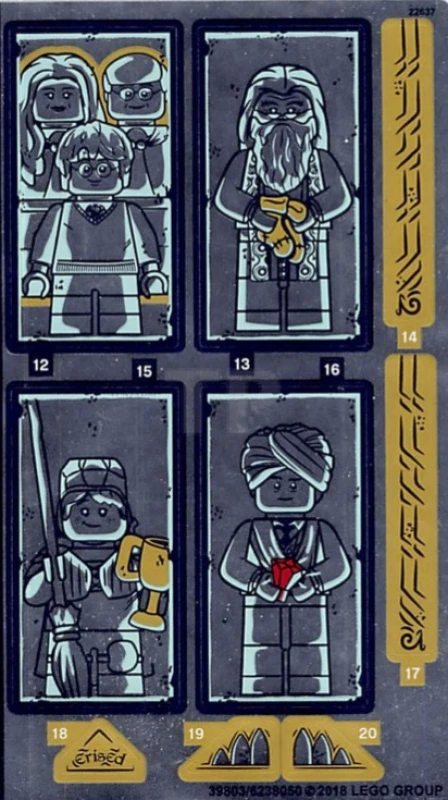 LEGO&reg; 6238050 - Sticker for Set 75954 - Sheet 2