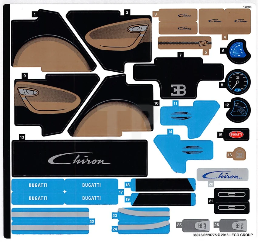 LEGO&reg; 6228775 - Sticker for Set 42083