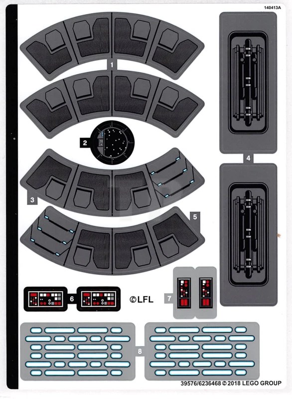 LEGO&reg; 6236468 - Sticker for Set 75216