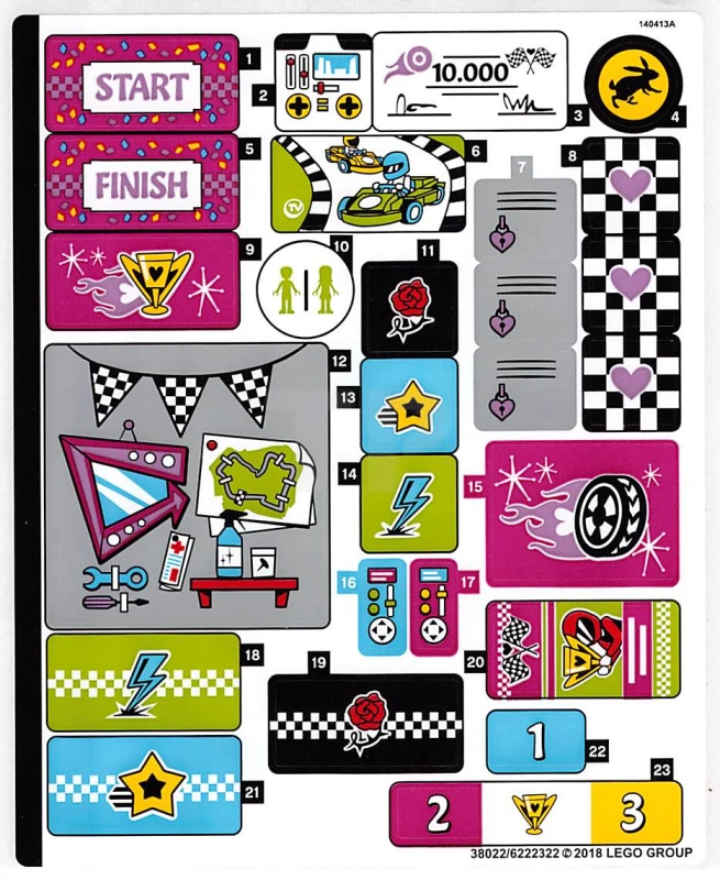 LEGO&reg; 6222322 - Sticker for Set 41352