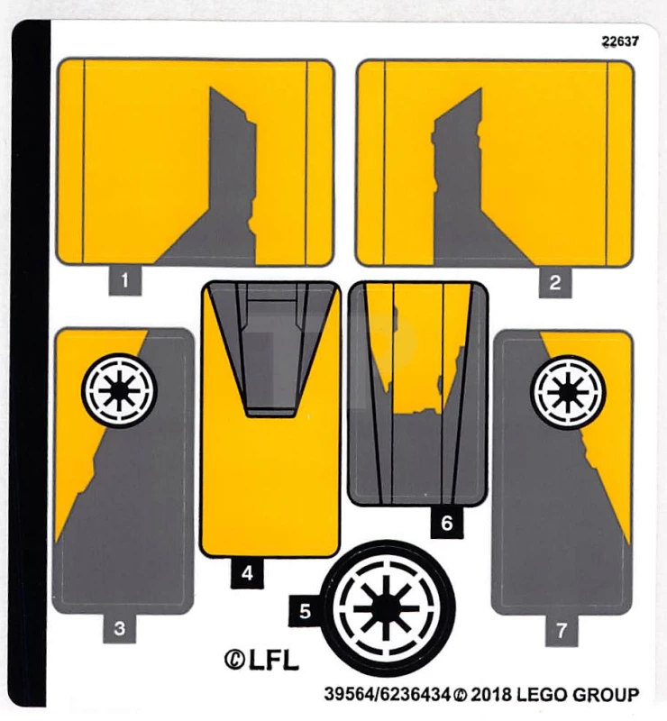 LEGO&reg; 6236434 - Sticker for Set 75214