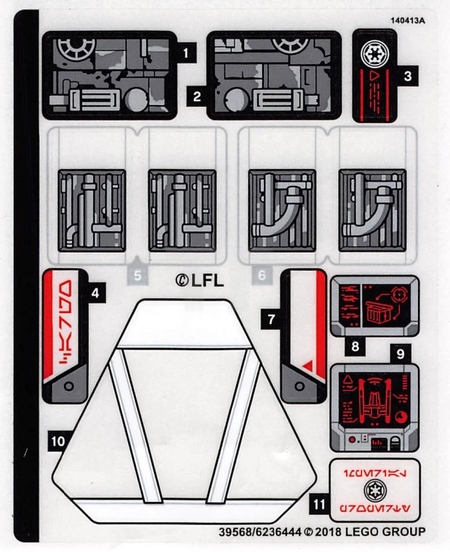 LEGO&reg; 6236444 - Sticker for set 75219
