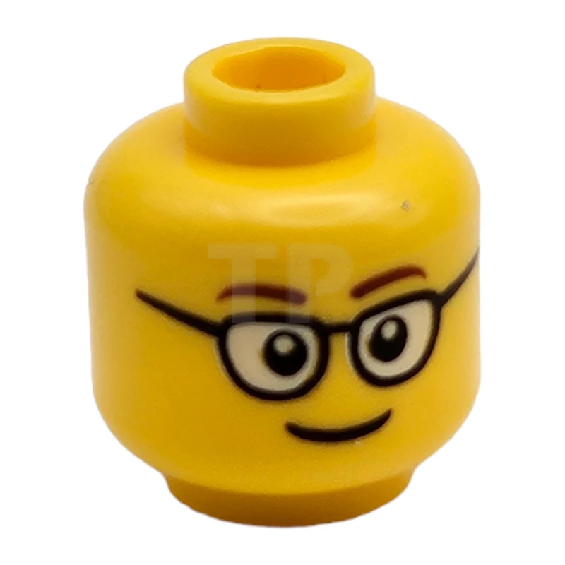 LEGO&reg; 6112629 - 3626cpb1507 - Head Minifig with Glasses Pattern
