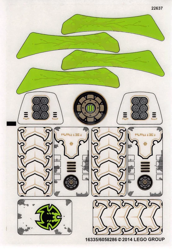 LEGO&reg; 6058286 - Sticker for Set 70132 (North American Version)